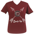 Girlie Girl Preppy South Carolina V-Neck Red - Adult & Kids T-Shirts, Sweatshirts & Hoodies apparel design preview 1
