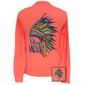 Girlie Girl Preppy Stay Wild Feathers - Adult & Kids T-Shirts, Sweatshirts & Hoodies apparel design preview 1