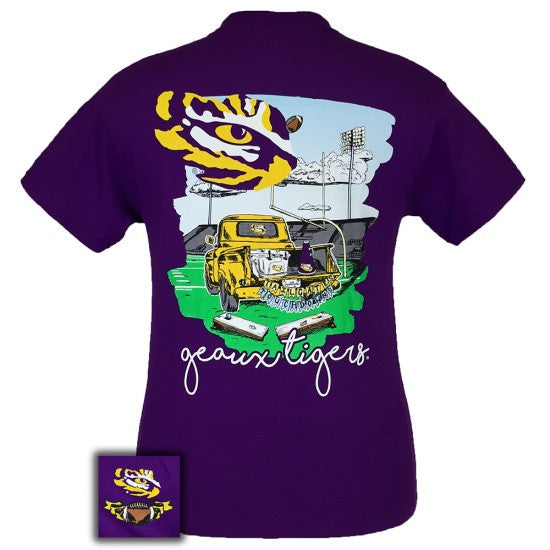 Louisiana State Tailgates Touchdowns Party - Adult & Kids T-Shirts, Sweatshirts & Hoodies apparel design preview 1