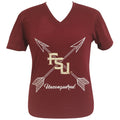 Girlie Girl Preppy Florida State Arrows V-Neck Red - Adult & Kids T-Shirts, Sweatshirts & Hoodies apparel design preview 1