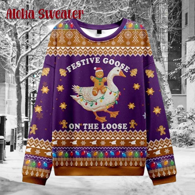 God’s Silliest Goose Ugly Christmas Sweater product image 3