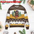 Go outside worst case scenario a bear kills you Christmas sweater product image