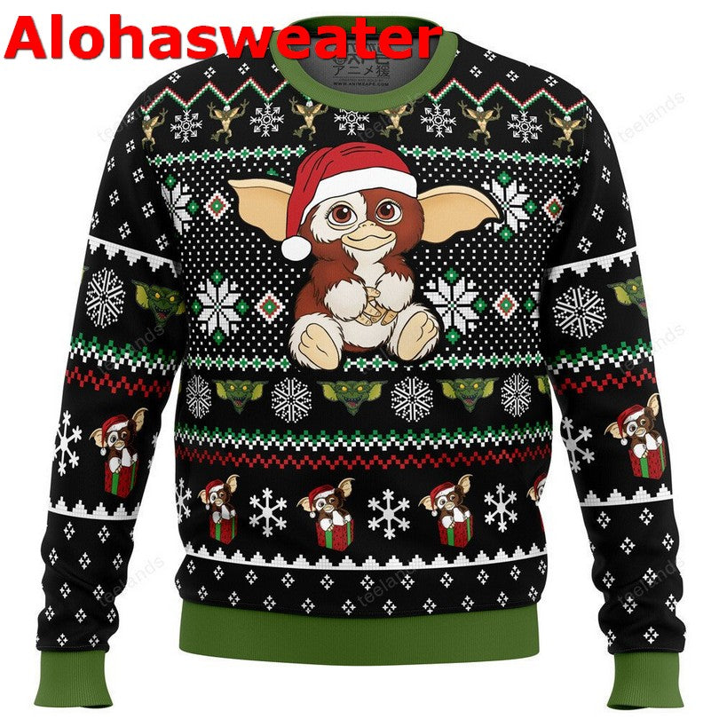 Green Capybara I Am Contaminated With Radiation Ugly Sweater product image 2
