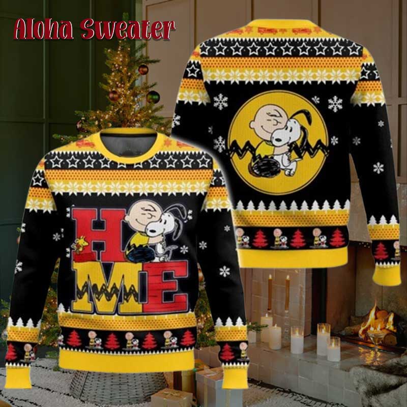 Peanuts Christmas Begin With Christ Snoopy Ugly Christmas Sweater product image 5