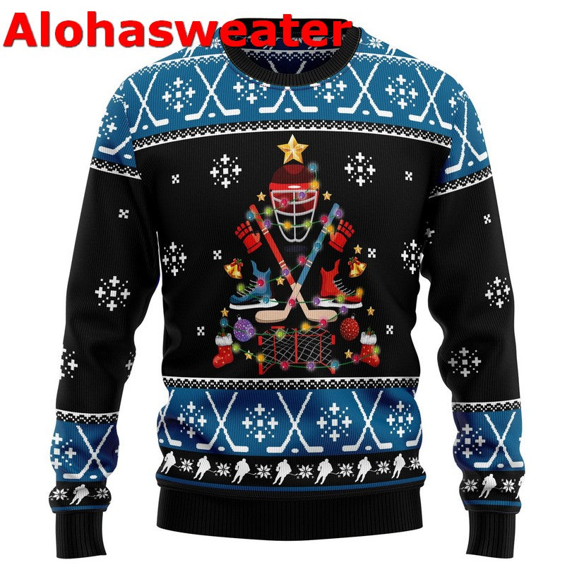 Happy Hockeyday Ugly Christmas Sweater product image 3
