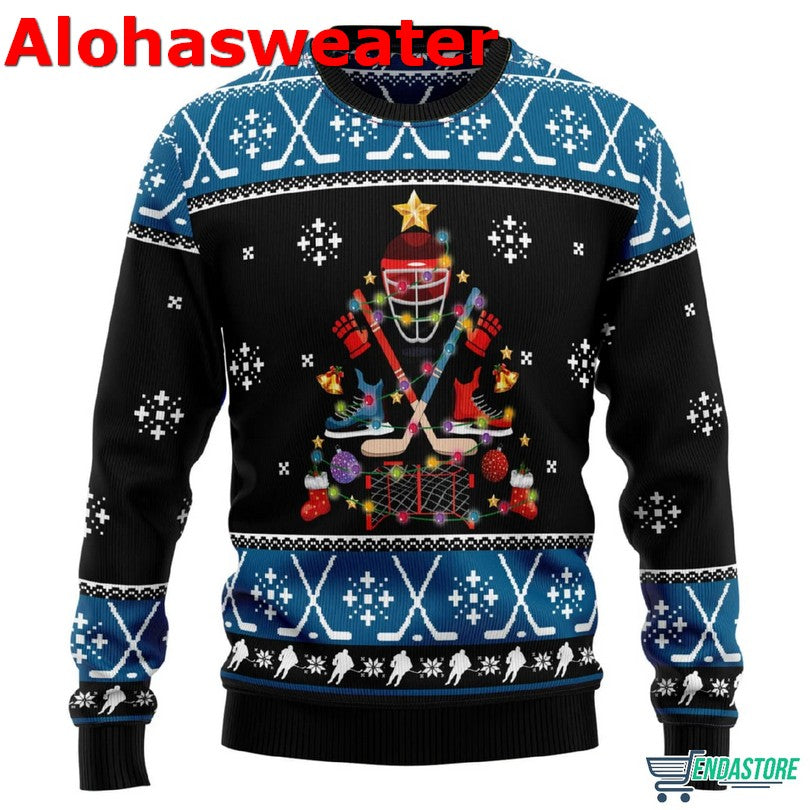 Happy Hockeyday Ugly Christmas Sweater product image