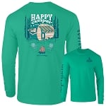 Southernology Happy Camper Comfort Colors - Adult & Kids T-Shirts, Sweatshirts & Hoodies apparel design preview 2
