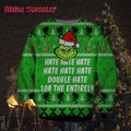 Hate Hate Hate Cute Christmas Grinch Ugly Christmas Ugly Christmas Sweater product image