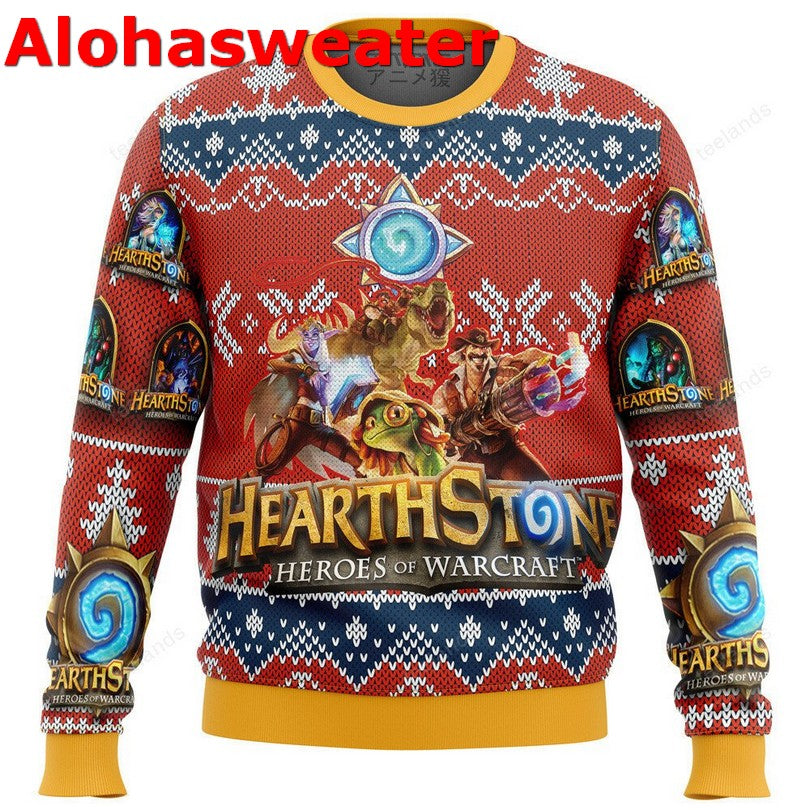 Heart Ablaze Rengoku Christmas Sweater product image 4