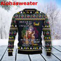 Hippie girl Christmas sweater product image