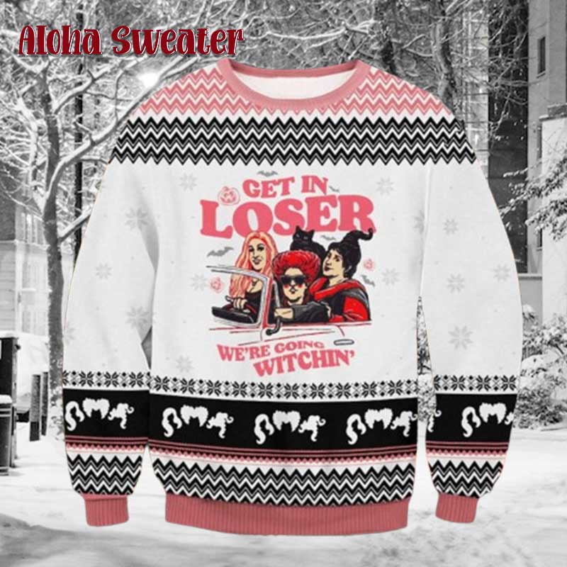 Hocus Pocus Get In Loser Loser Ugly Christmas Sweater product image
