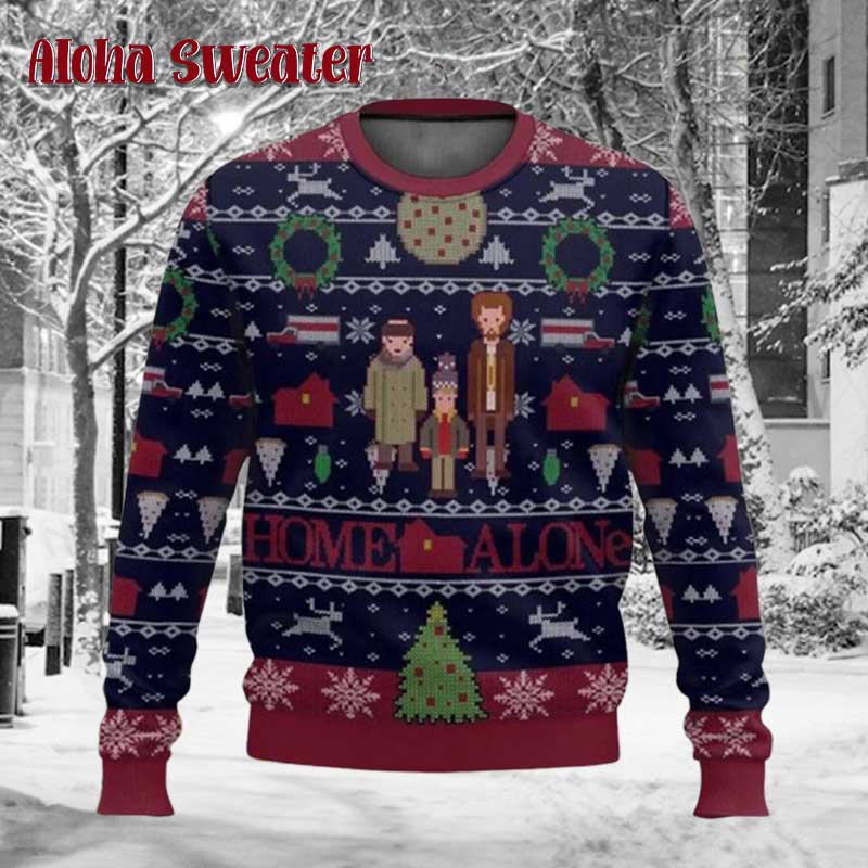 Home Alone Kevins Trouble Ugly Christmas Sweater product image