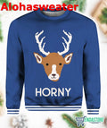 Horny As Buck Ugly Christmas Sweater product image