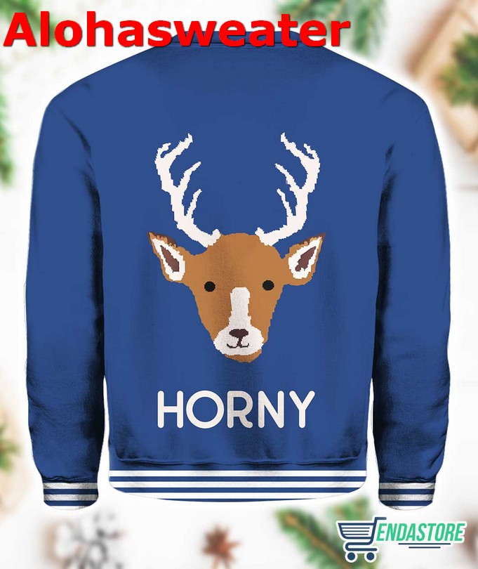 Horny As Buck Ugly Christmas Sweater product image 3