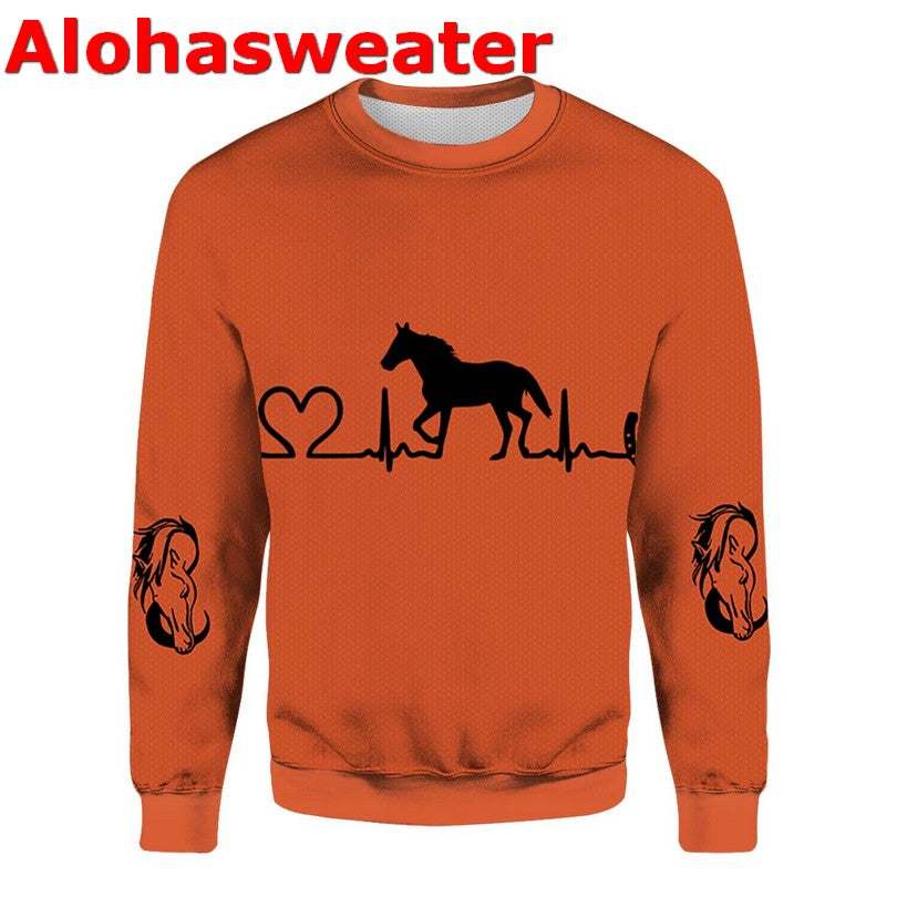 Horse Heartbeat Horse Lover Sweater product image