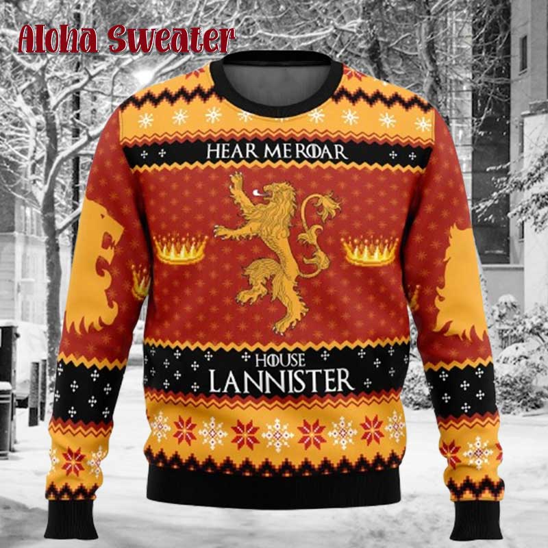 Game Of Thrones Our Blades Are Sharp Ugly Christmas Sweater product image 5