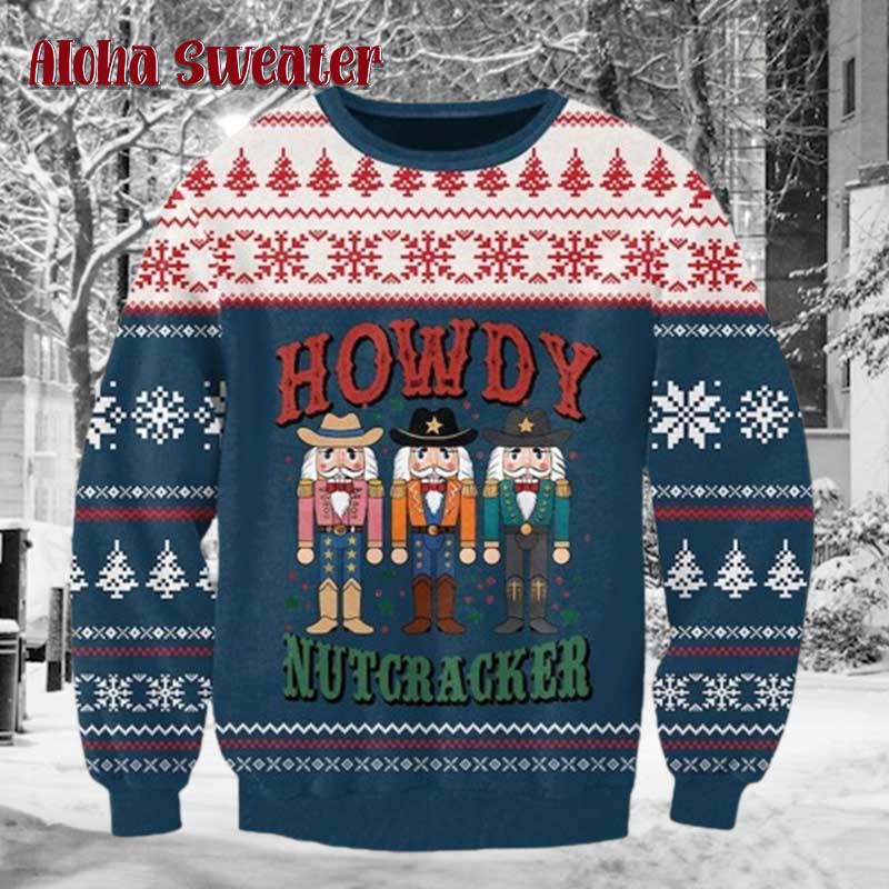 Howdy Santa Cowboy Ugly Christmas Sweater product image 3
