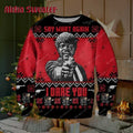 I Dare You Pulp Fiction Ugly Christmas Sweater product image