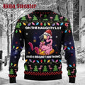 I Regret Nothing Flamingo Ugly Christmas Sweater product image