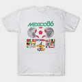Mexico 86 World Cup Retro Logo - Global Football Tournament - T-Shirt, Sweatshirt, Hoodie