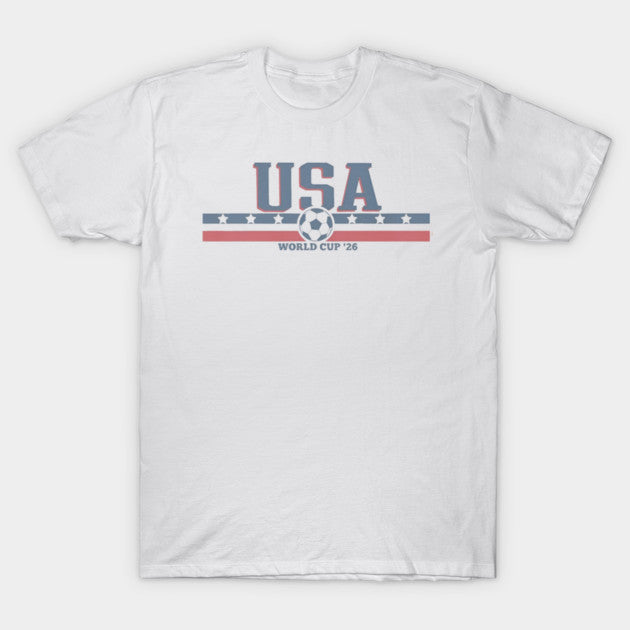 USA World Cup 26 Minimalist Striped - T-Shirt, Sweatshirt, Hoodie