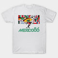 Mexico 86 Pique Mascot - Retro World Cup Soccer Flags - T-Shirt, Sweatshirt, Hoodie