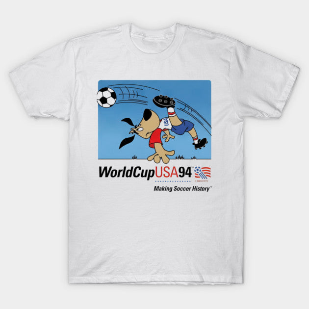 World Cup USA 94 Making Soccer History Mascot - Vintage Football - T-Shirt, Sweatshirt, Hoodie