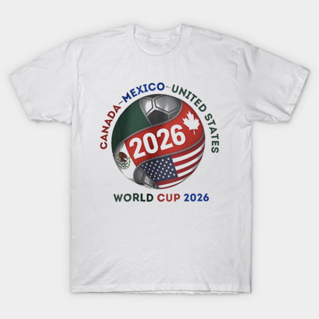2026 World Cup Host Nations Globe - T-Shirt, Sweatshirt, Hoodie