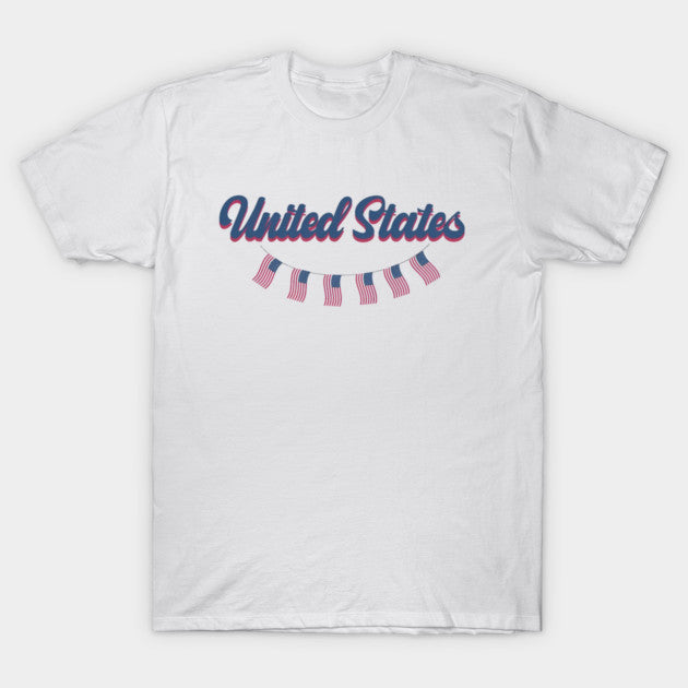 United States Soccer Banner Retro - T-Shirt, Sweatshirt, Hoodie