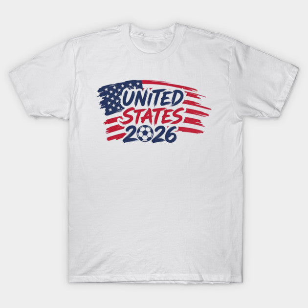 United States 2026 Flag Script - T-Shirt, Sweatshirt, Hoodie