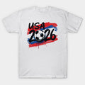 USA 2026 Flag Paint Stroke - T-Shirt, Sweatshirt, Hoodie
