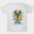 World Cup 2026 Abstract Ribbon - T-Shirt, Sweatshirt, Hoodie