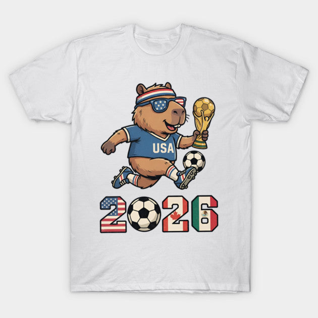 Capybara Soccer Champion 2026 - T-Shirt, Sweatshirt, Hoodie
