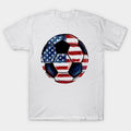 USA Flag Soccer Ball 3D - T-Shirt, Sweatshirt, Hoodie