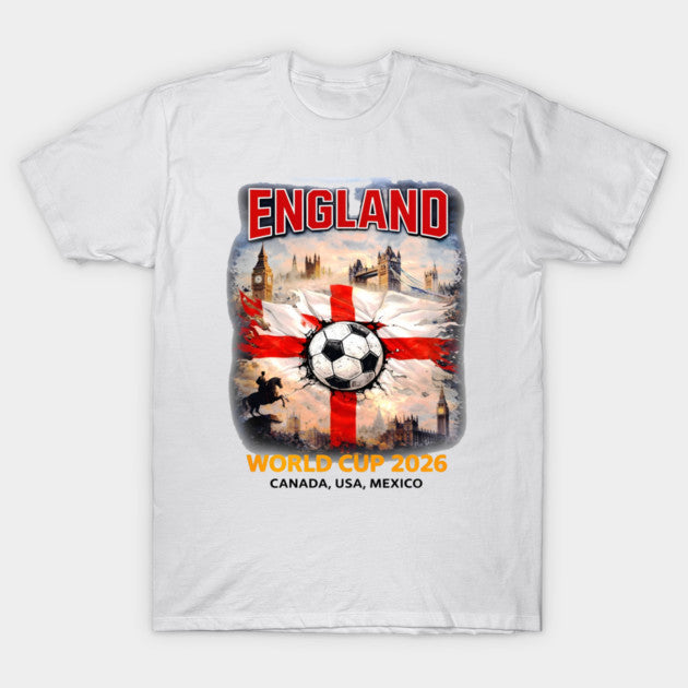 England World Cup 2026 Three Lions - T-Shirt, Sweatshirt, Hoodie