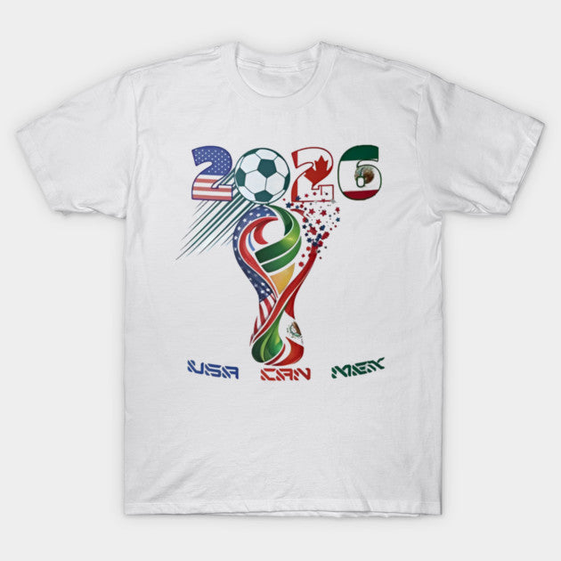 USA CAN MEX 2026 Abstract Ribbon - T-Shirt, Sweatshirt, Hoodie