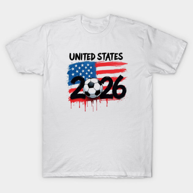 United States 2026 Paint Splash - T-Shirt, Sweatshirt, Hoodie