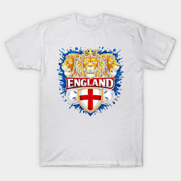England Three Lions Crest 2026 - T-Shirt, Sweatshirt, Hoodie