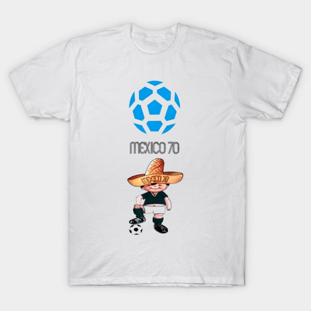 Mexico 70 Juanito Football Mascot - Retro Soccer Badge - T-Shirt, Sweatshirt, Hoodie