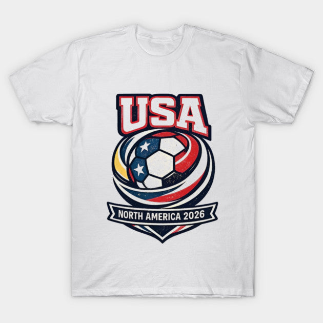 USA North America 2026 Shield - T-Shirt, Sweatshirt, Hoodie