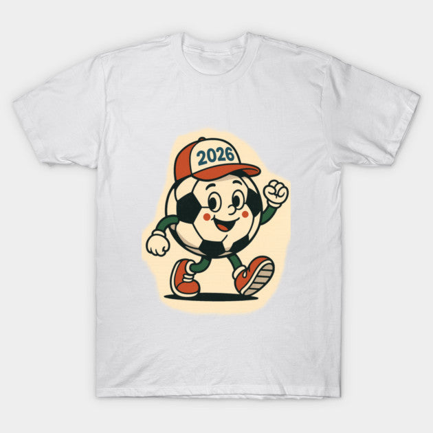 World Cup 2026 Retro Mascot  Vintage Soccer Character - T-Shirt, Sweatshirt, Hoodie