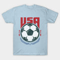 USA Soccer Fans 2026  American Football Supporter Crest Tee - T-Shirt, Sweatshirt, Hoodie