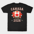 Black Print Canada Soccer World Cup 2026 - Canadian Fan Gift - T-Shirt, Sweatshirt, Hoodie