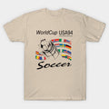 World Cup USA 94 Trophy and International Flags - Classic Football - T-Shirt, Sweatshirt, Hoodie