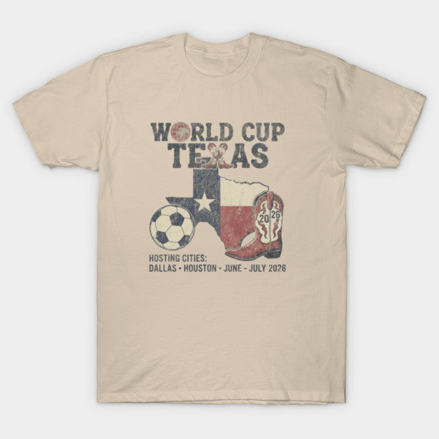 World Cup Texas 2026 Soccer Retro Style Essensial - T-Shirt, Sweatshirt, Hoodie