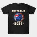 Australia Soccer Ball North America World Cup 2026 - Australian Fan Gift - T-Shirt, Sweatshirt, Hoodie