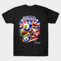 Patriotic Eagle Soccer Mascot - T-Shirt, Sweatshirt, Hoodie