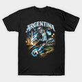 Argentina Soccer Skeleton Action - T-Shirt, Sweatshirt, Hoodie