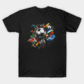 Soccer Ball Paint Splatter Abstract - T-Shirt, Sweatshirt, Hoodie