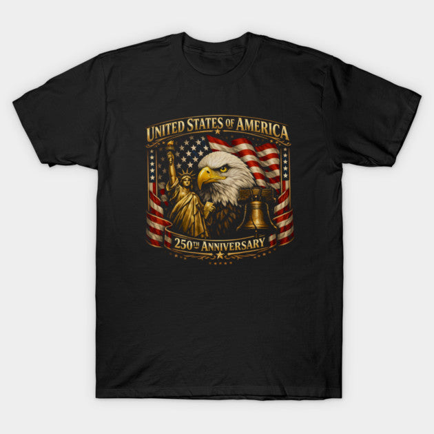 USA 250th Anniversary Eagle Crest - T-Shirt, Sweatshirt, Hoodie